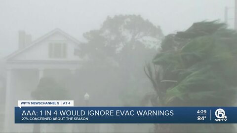 1 in 4 would ignore hurricane evacuation order, survey says