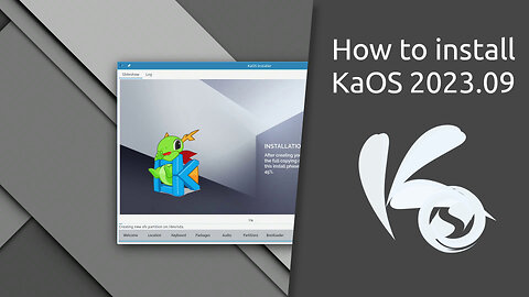 How to install KaOS 2023.09