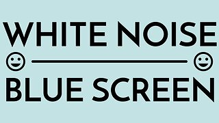 ⬜The Classic Frequency Range 💮 Best Quality! ⬜| WHITE NOISE BLUE SCREEN