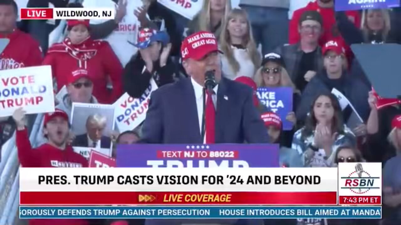 Trump Rally Wildwood NJ 11/05/2024 schools, vaccine mandates