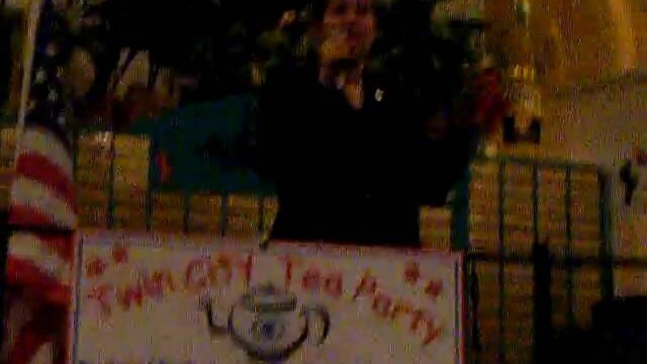 State Rep Jen Benson at the twin city tea party 6-28 pt 3.AVI