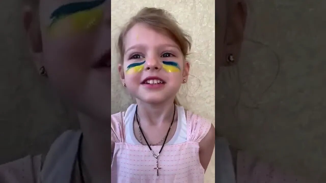 🇺🇦Graphic War🔥Daughter of Kyiv Police Defender Ukraine Warrior - She Supports Hero Father #Shorts