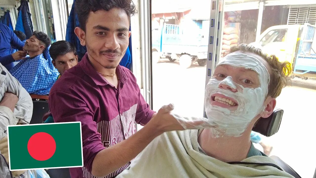 Bangladeshi Barber Experience in OLD DHAKA, BANGLADESH বাংলাদেশে বিদেশিরা