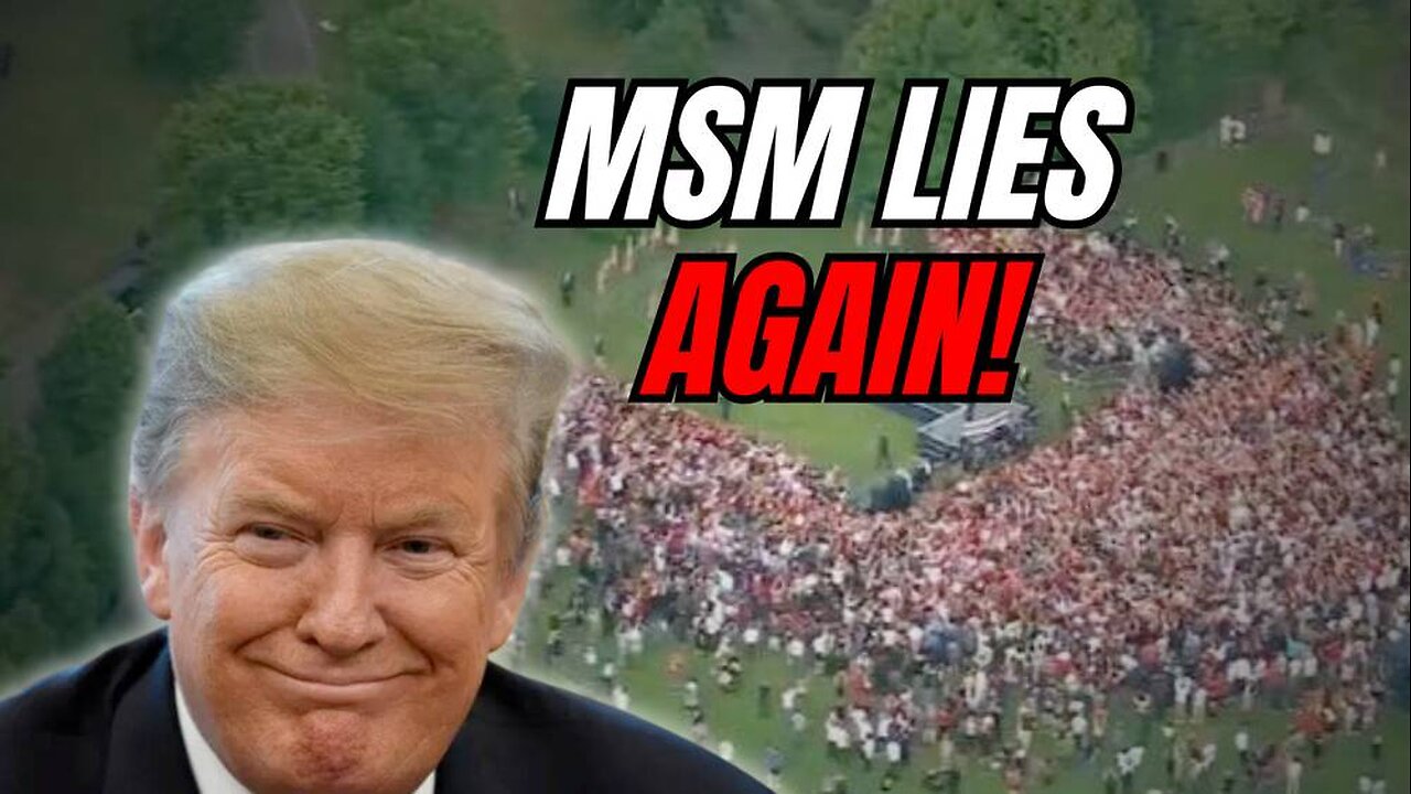 MSM Lies About Trump Rally Size & Shows Pictures From The Morning Not Of Actual Rally Size