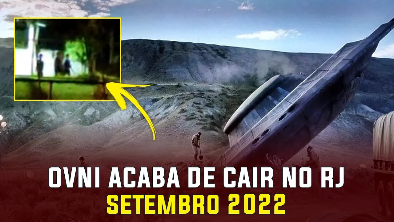 OVNI acaba de cair no Rio de Janeiro agora Setembro de 2022 UFO OVNI