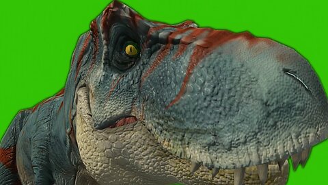 Tyrannosaurus Animated Green Screen With Audio