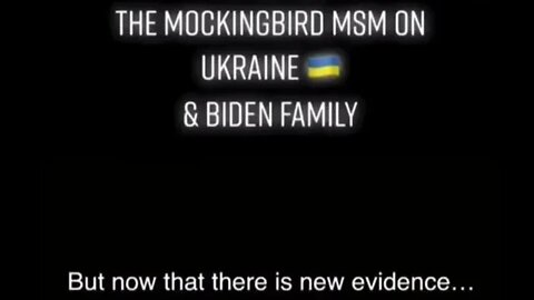 💢 Remember the Mockingbird MSM on Ukraine 🇺🇦 & the Biden Family