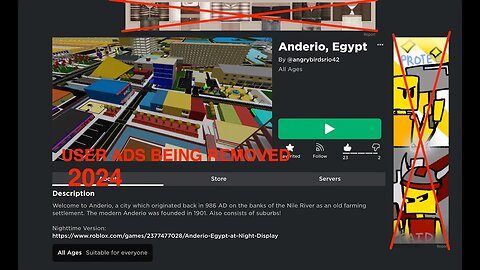ROBLOX: User Ads being REMOVED by 2024