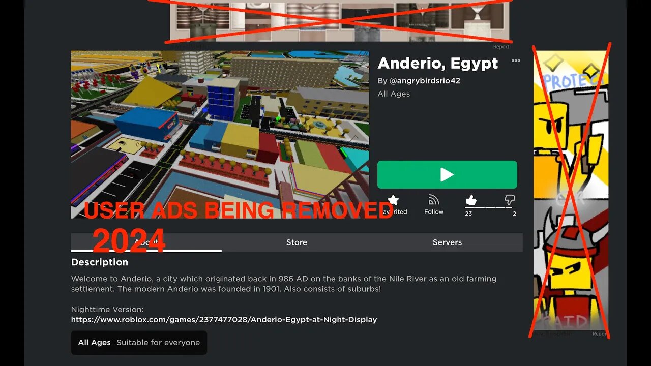 ROBLOX: User Ads being REMOVED by 2024