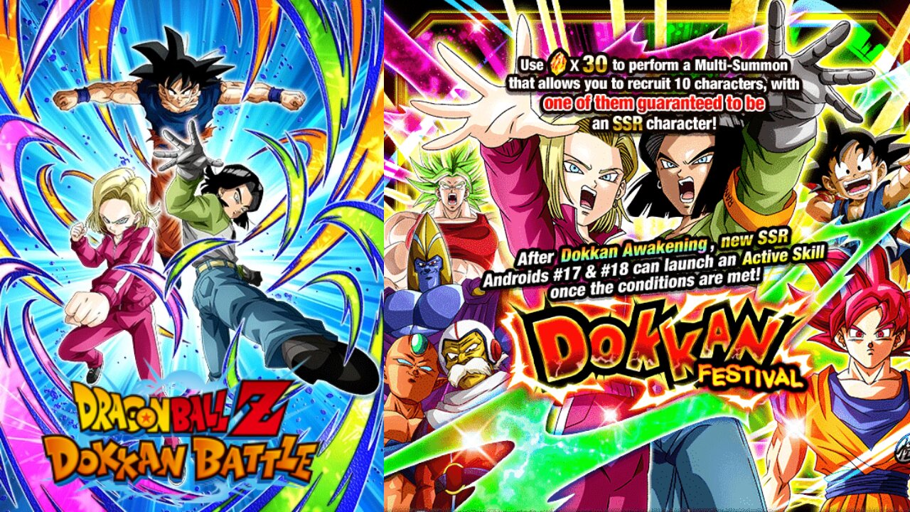 DBZ Dokkan Battle: Dokkan Festival #17 & #18 Banner Summons