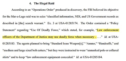 Biden's FBI Authorized The Use Of Deadly Force In Trump Mar-A-Lago Raid