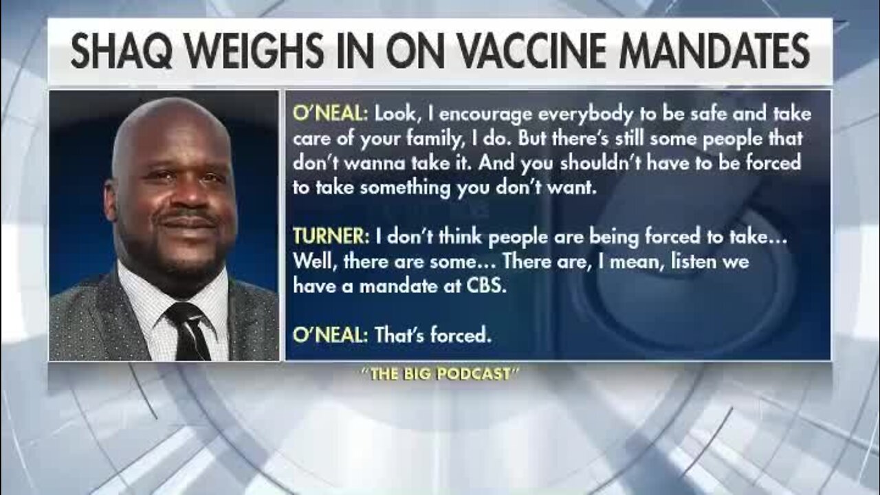 NBA Legend Shaquille O'neal Speaks Out Against Vaccine Mandates