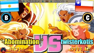 X-Men vs. Street Fighter (*-Abomination-* Vs. twisterkotis) [Trinidad Tobago Vs. Trinidad Tobago]