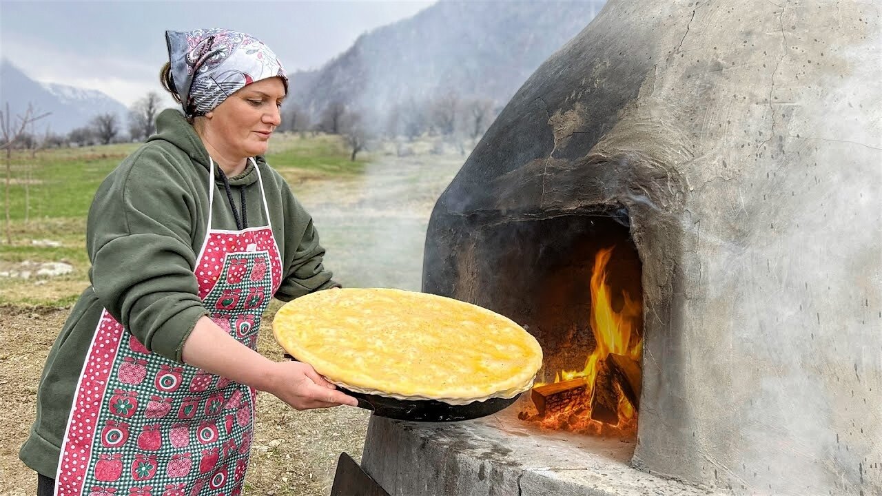 A Hearty and Flavorful Meat Pie! Rustic Pastries in the mountains