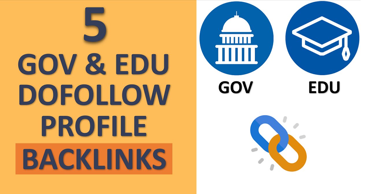 5 GOV and EDU Profile Backlinks | SEO For Beginners