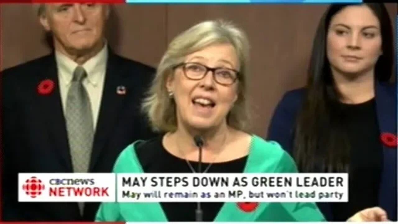 Elizabeth May Steps Down As Head Of Green Party In Canada!