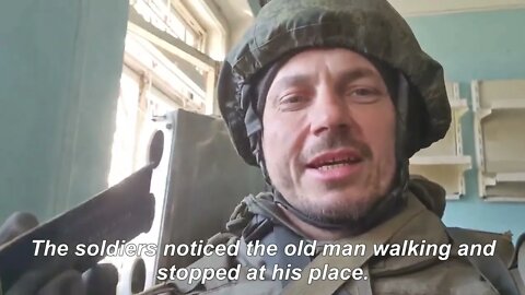 Nationalists Sends Old Man Out Armed & In Uniform Wandering To Find A Way Out Of Azovstal!