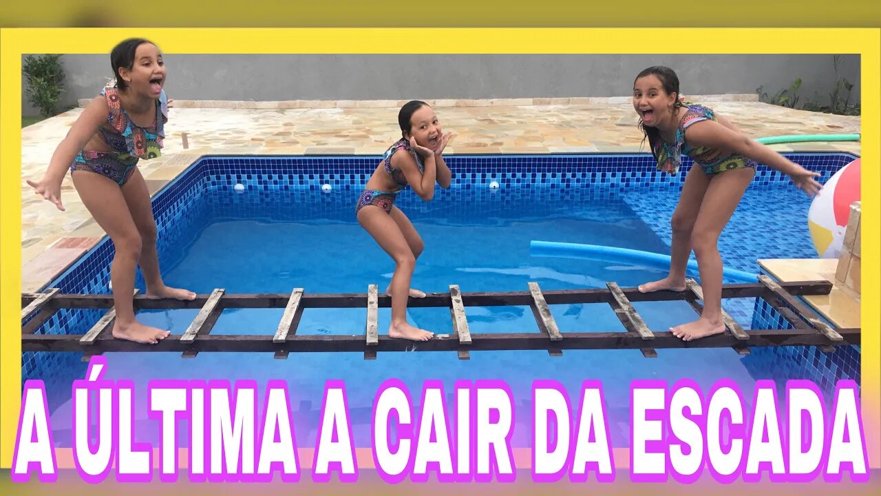 DESAFIO DA PISCINA - QUEM FICAR MAIS VENCE / 3 irmãs demais - Kids fun