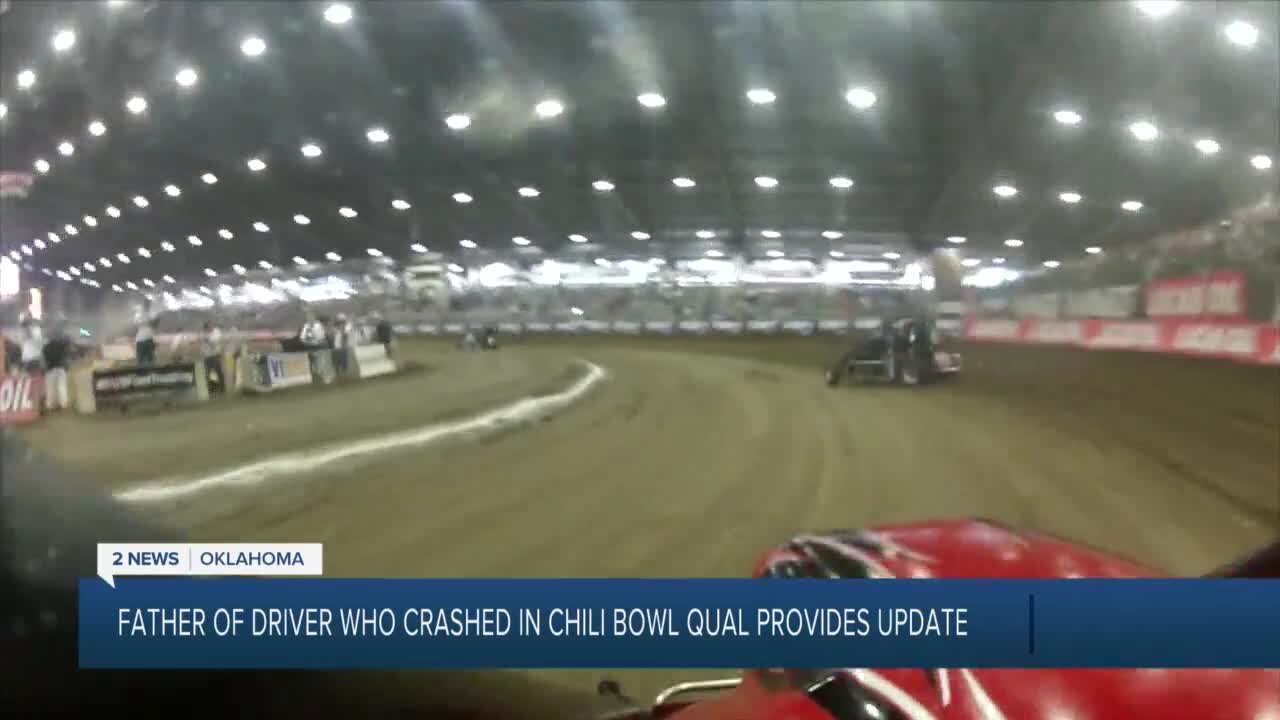 Father of driver who crashed at Chili Bowl gives update