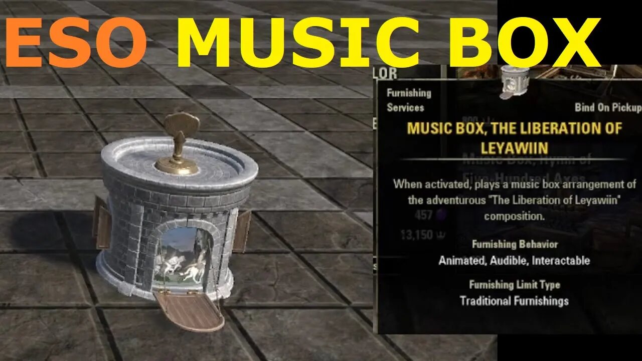 ESO MUSIC BOX! - Liberation of Leyawiin (Theme Song) Elder Scrolls Online Soundtrack