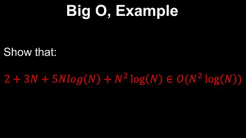 Big O, Lazy C Approach, Example - Discrete Mathematics