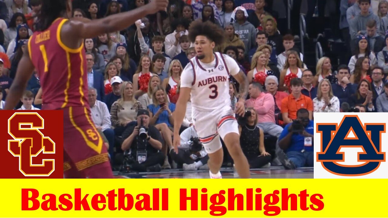 USC vs Auburn Basketball Game Highlights 12 17 2023