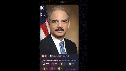 😎🇺🇸🦅☠️ Eric Holder. Expired.