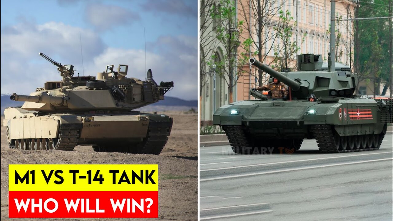 T-14 Armata Tank vs M1 Abrams Tank - Miltec by MilitaryTV