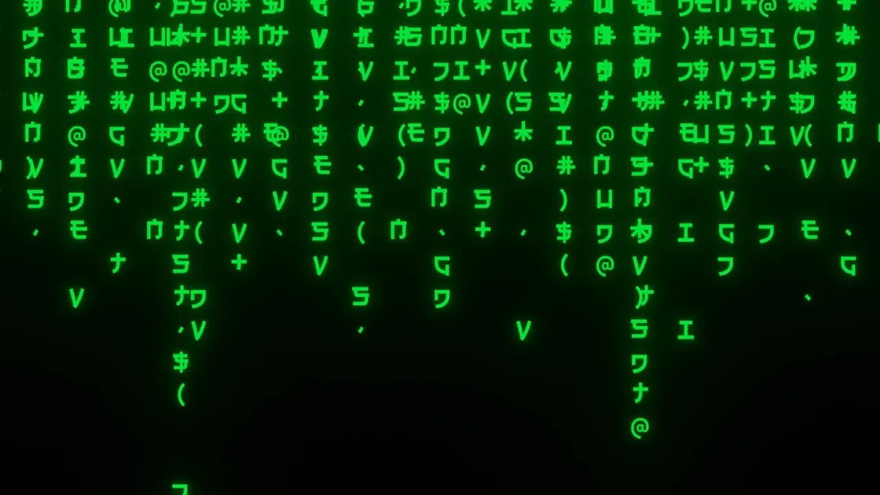 matrix animation text