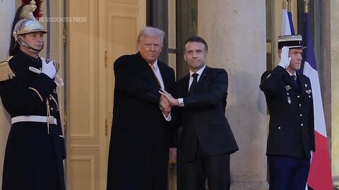 Trump arrives to meet Macron in Paris ahead of Notre Dame reopening