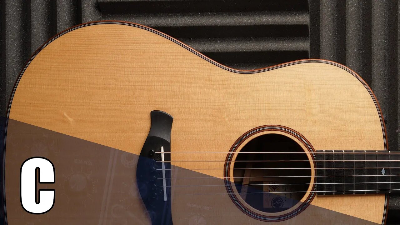 Touching Acoustic Guitar Backing Track In C