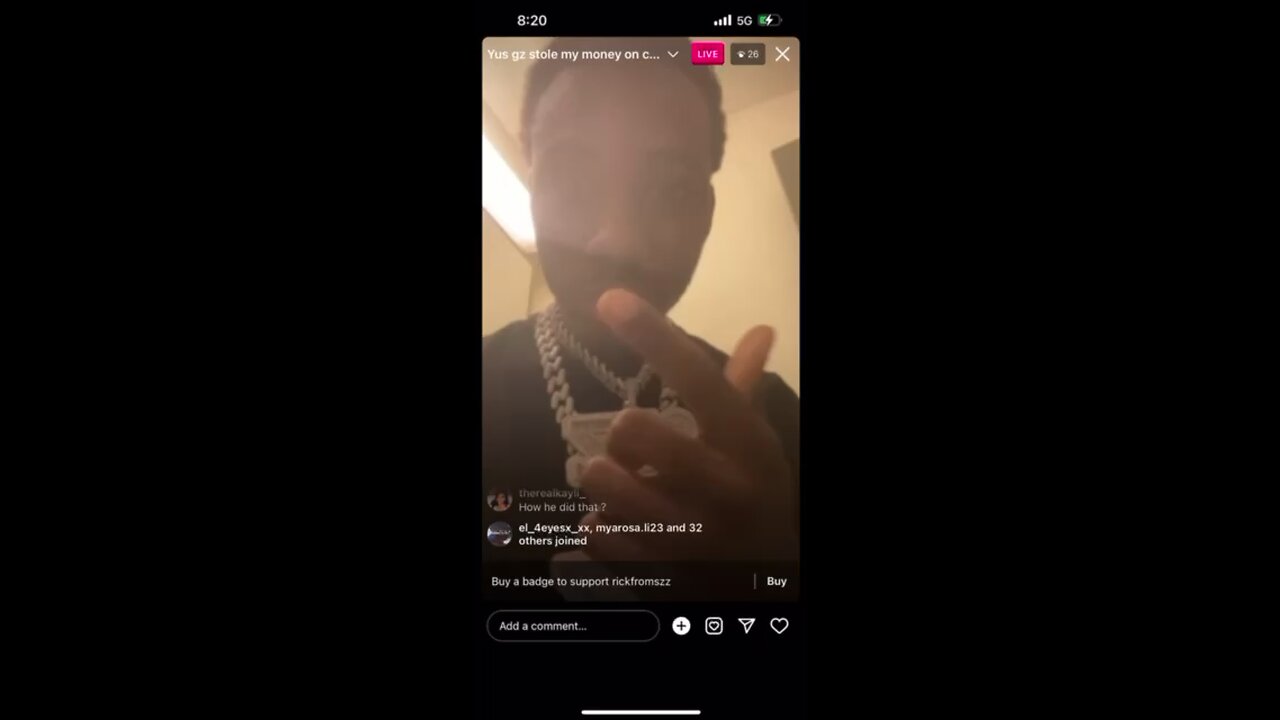 YUS GZ RAN OFF WITH $50K FROM HIM. NENO TRIES FIGURING OUT WAT HAPPEND