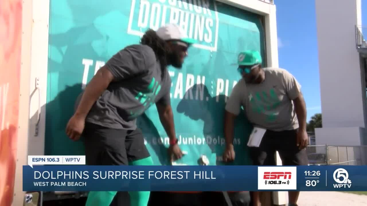 Dolphins surprise Forest Hill flag football team