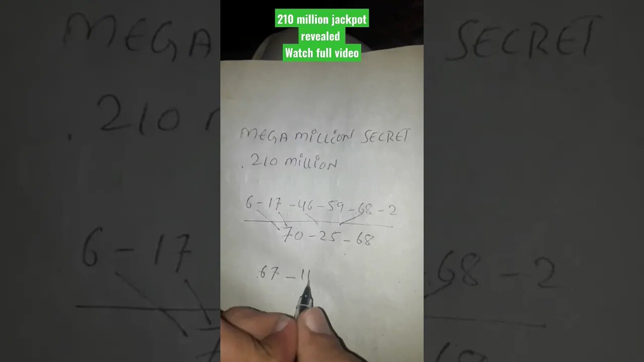 210 million jackpot revealed |mega million #shorts