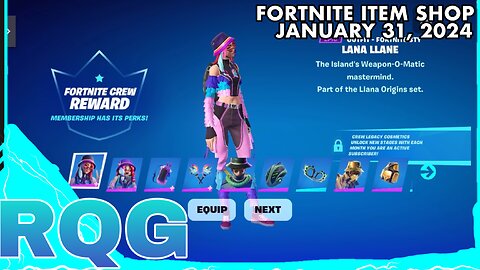 “NEW” LANA LLANE CREW SKIN IS HERE! FORTNITE ITEM SHOP (January 31, 2024)