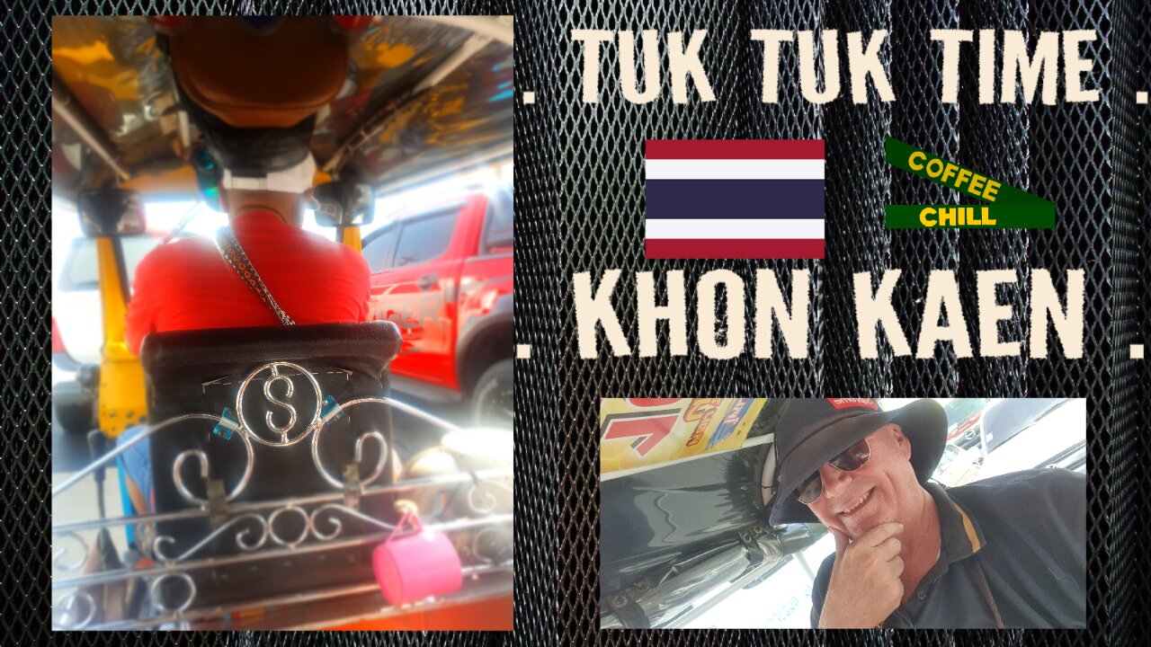 Tuk Tuk Taxi Ride from the Khon Kaen Bus Terminal to the Glacier Hotel - Transport Tales in Thailand