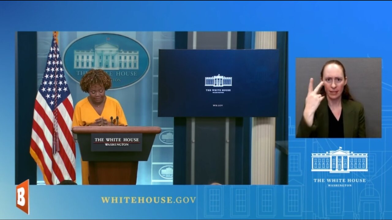 WH Press Secretary Karine Jean-Pierre speaking with reporters...