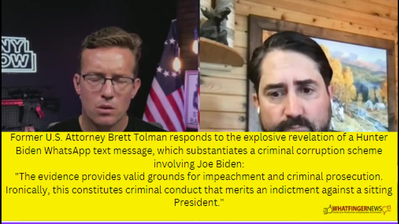 Former U.S. Attorney Brett Tolman responds to the explosive revelation of a Hunter Biden