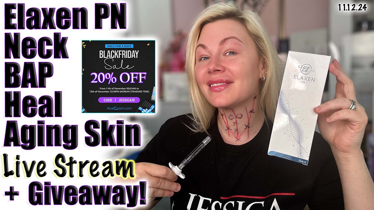 Live Elaxen PN Neck BAP, Heal an Aging Neck! AceCOsm Sale and GIVEAWAY! Code Jessica10 Saves