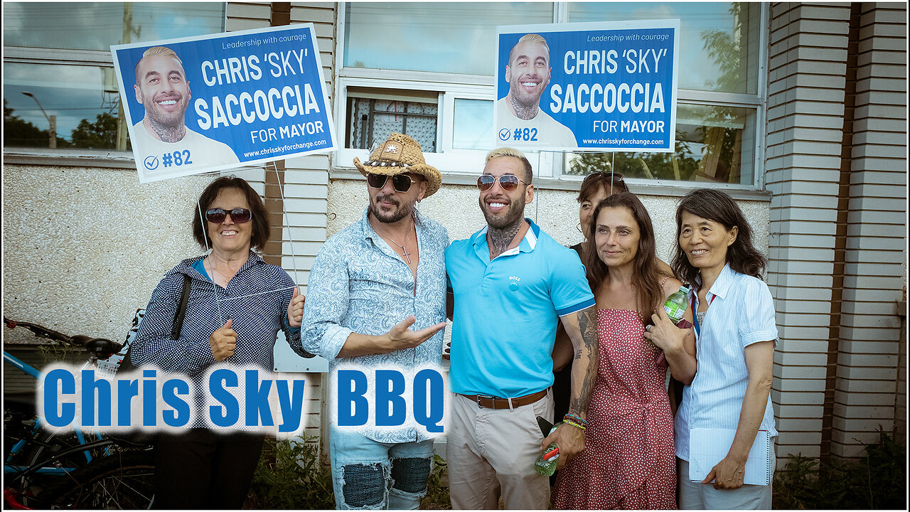 Toronto mayoral candidate. Chris Sky BBQ