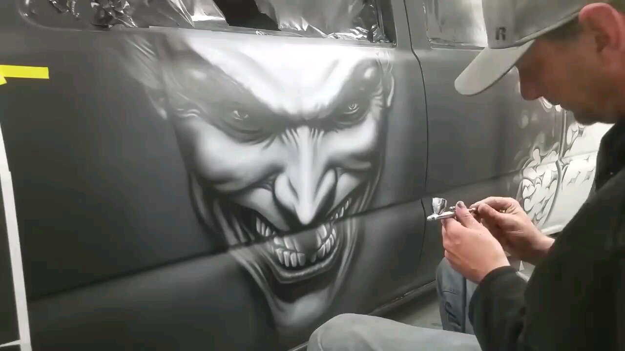 Custom Airbrushed Show Truck Joker Themed