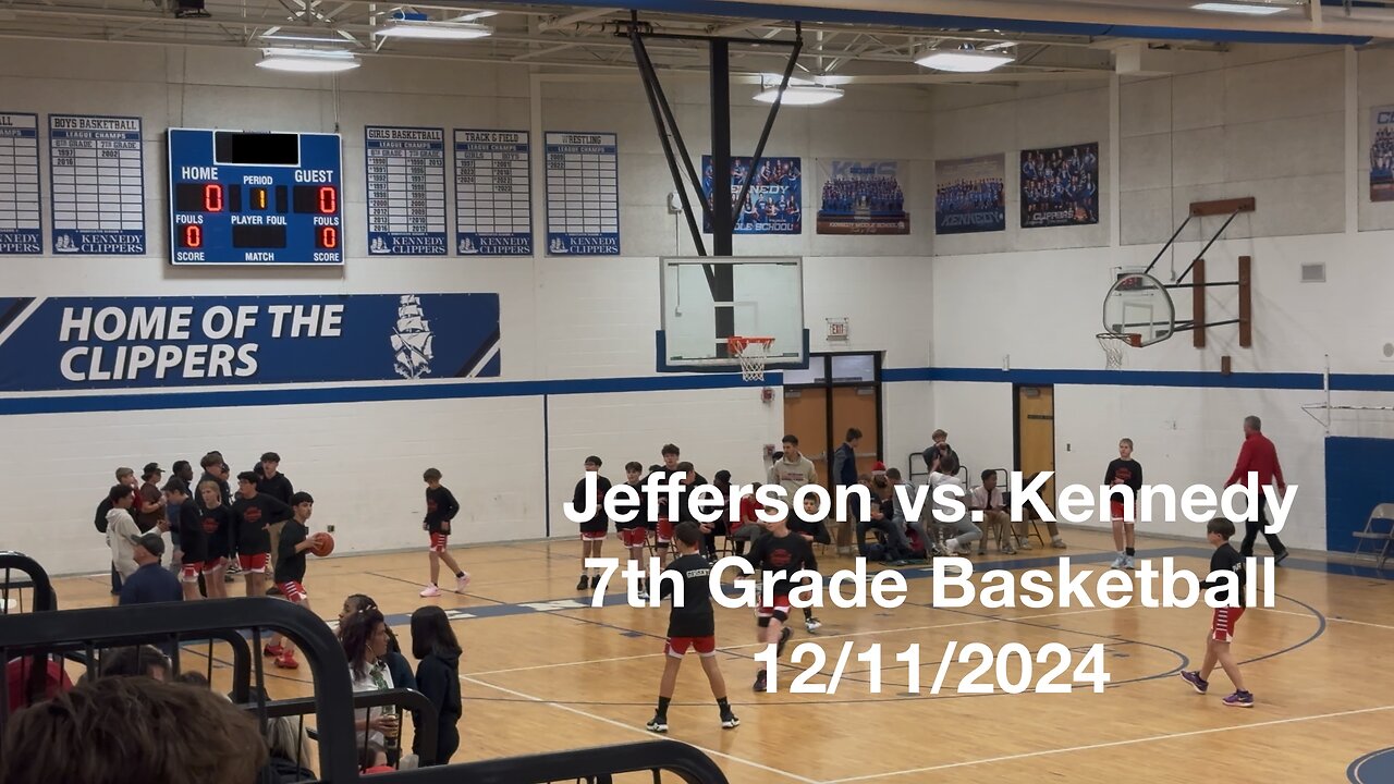 Jefferson Middle School @ Kennedy Middle School 7th Grade Basketball 12-11-2024