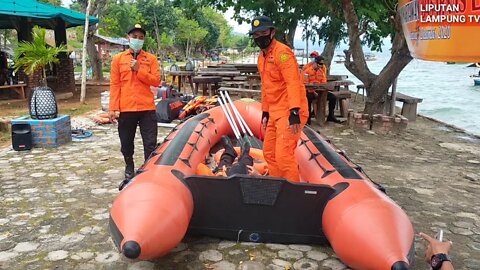 Basarnas Lampung Pererat Silaturahmi bersama Awak Media di Pantai Mutun, Saling Berbagi Pengalaman