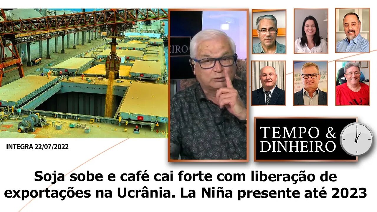 Soja sobe e café cai forte com liberação de exportações na Ucrânia. La Niña presente até 2023