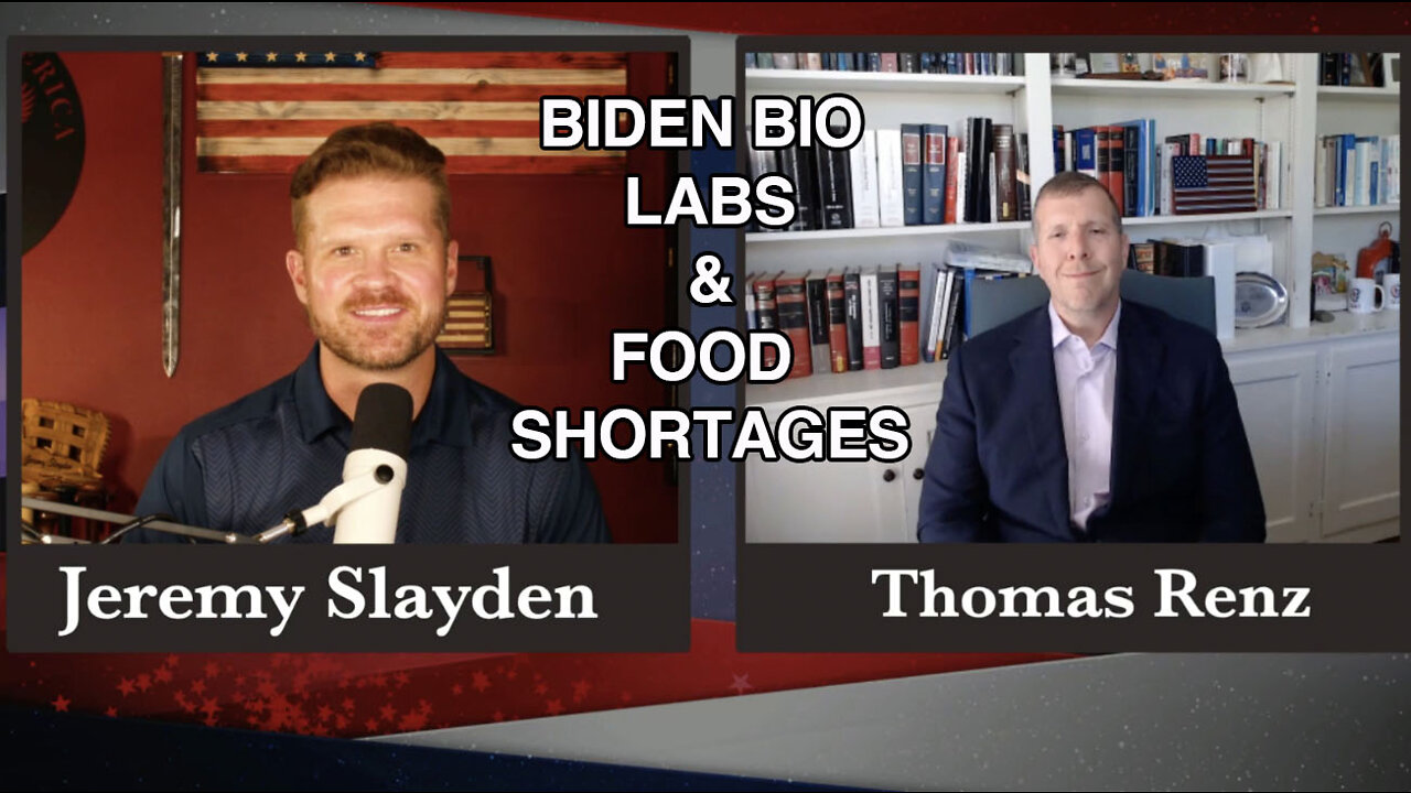 Thomas Renz on JSlayUSA - Biden Bio Labs, Food Shortages and What You Can Do