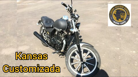 Dafra Kansas 150 customizada com banco confort?