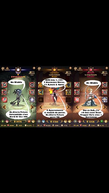 AFK Arena Txt MAJ 1.102 musique no blabla