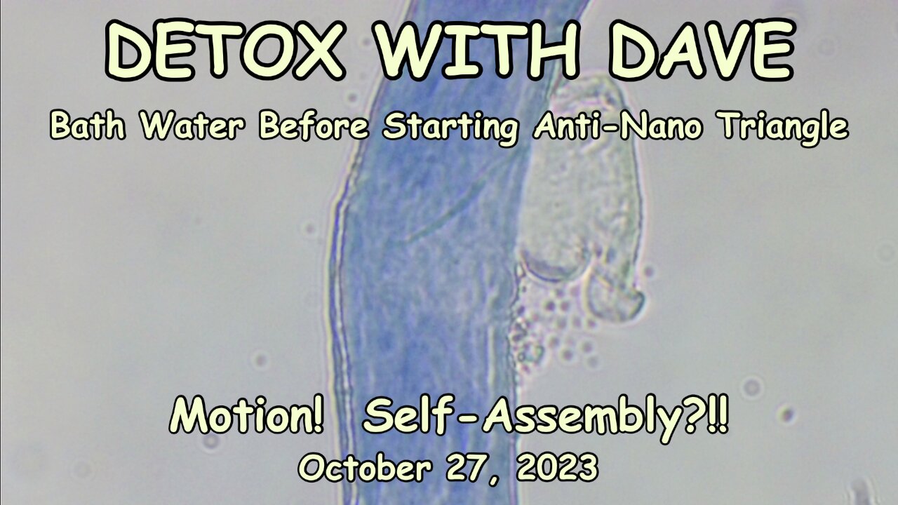 Detox With Dave - Bath Water Before Starting (Oct 27, 2023)