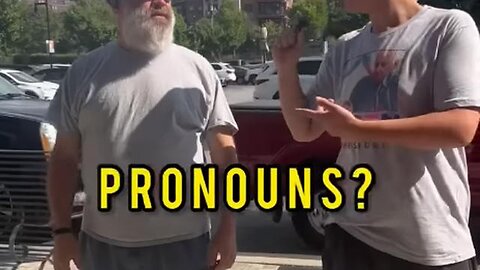 HILARIOUS Interaction With A Biden Supporter Over Pronouns