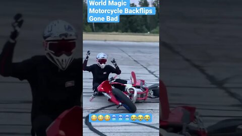 World Magic Motorcycle Backflips Gone Bad #shorts #motorcycle #motorsport